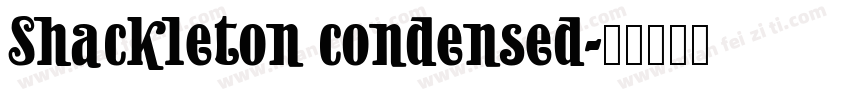 Shackleton condensed字体转换